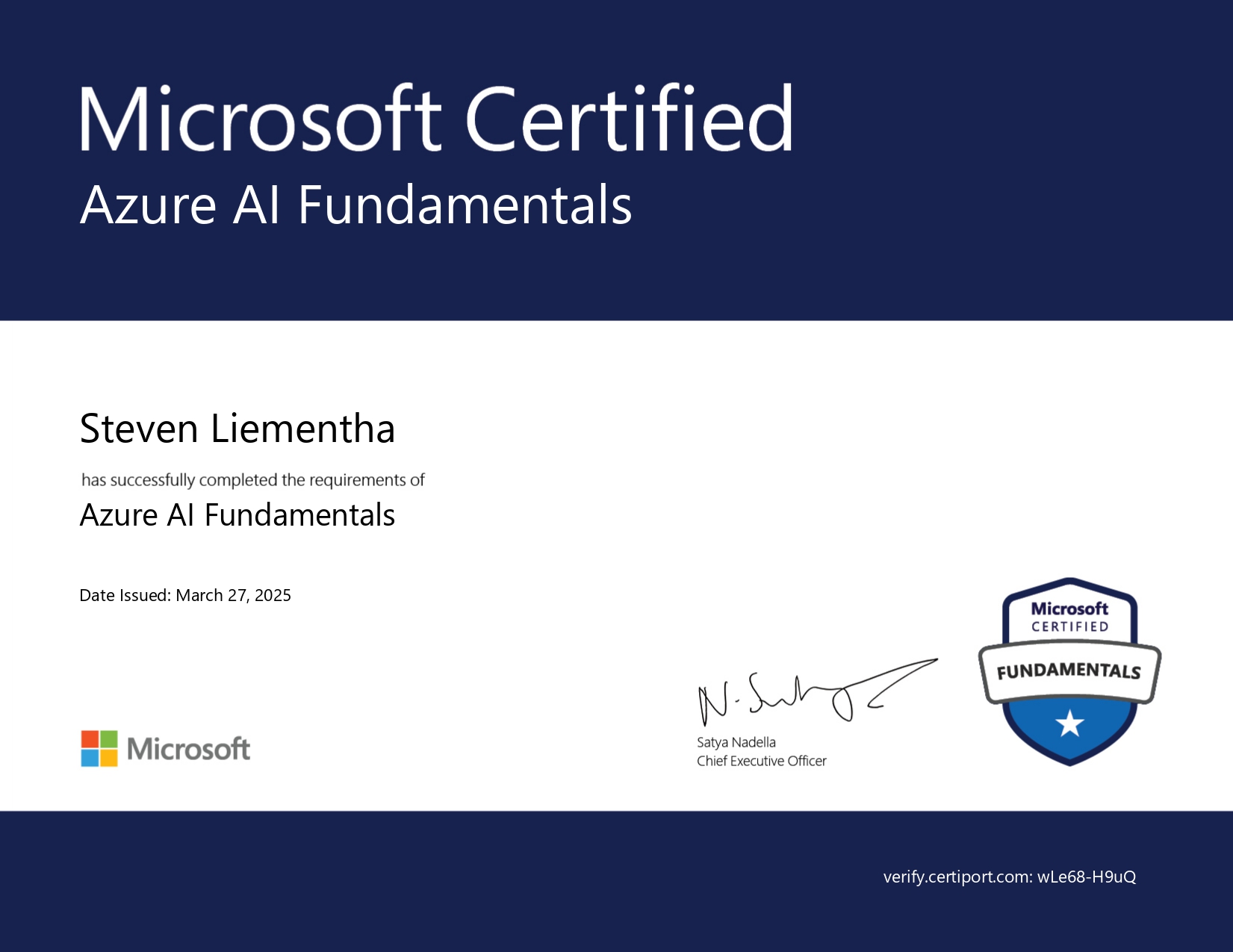 Microsoft Certified: Azure AI Fundamentals